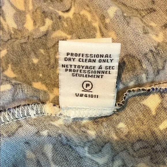 Diane Von Furstenberg Cotton/Silk Reina Mini A-line Dress w/long sleeves Sz-14 - Picture 8 of 11